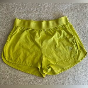 Gymshark Yellow Running shorts